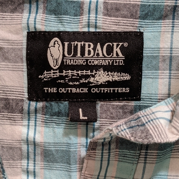 Outback Trading Co Women's Button Up Top Size Lg - Picture 7 of 10